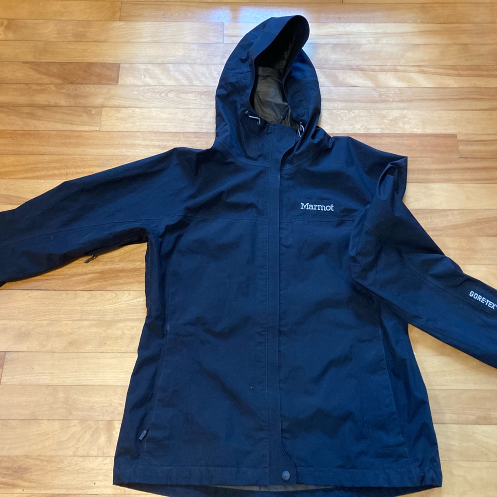 Women's Marmot Gore-Tex Black Hooded Jacket size M
